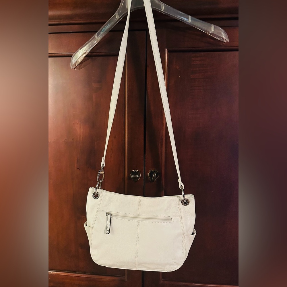 Tignanello White Women's Shoulder Bag - Classic Leather Crossbody